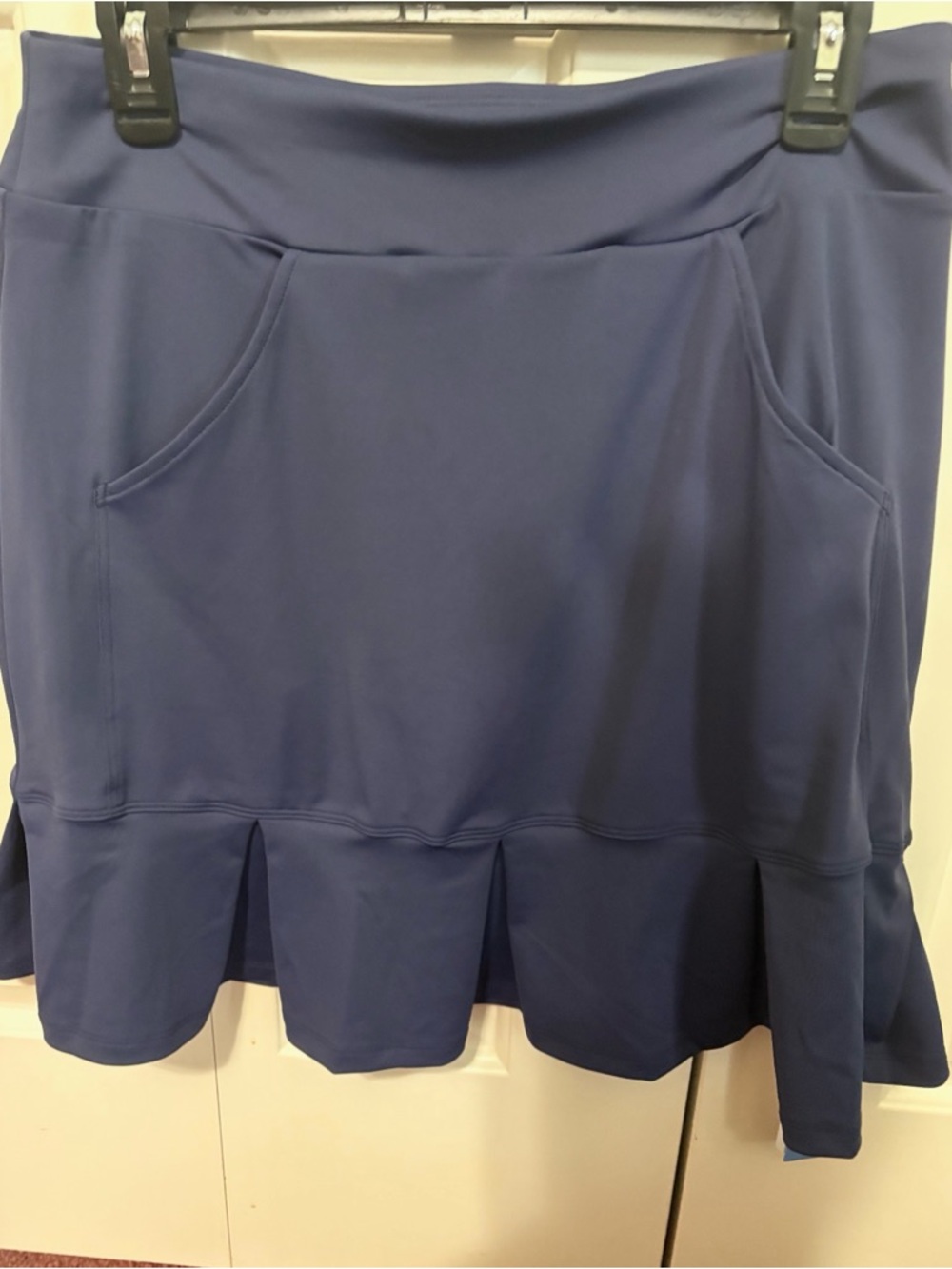 Ace Golf Navy Athletic Golf Skort with Pleated Hem and Front Pockets